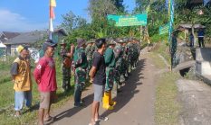 Danki Satgas Memberikan Arah Kepada Jajaran Satgas TMMD Ke 127 Kodim 0607 kota Sukabumi, Agar Dalam Pelaksanaan Segera Selesai Tepat Waktu