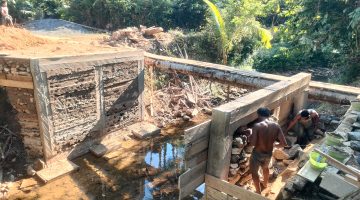 Kodim 1802/Sorong Percepat Progres Jembatan Perintis Garuda Tahap IV