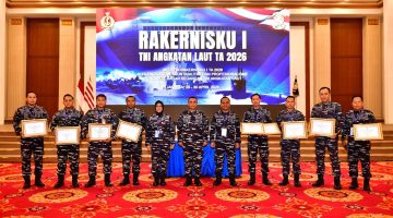 Koarmada III Raih Dua Penghargaan di Rakernisku TNI AL 2026, Perkuat Tata Kelola Keuangan