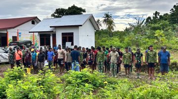 Awali Tugas dengan Apel Pagi, Satgas TMMD ke-128 Kodim 1801/Manokwari Siap Kerja Maksimal