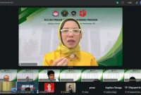 Kepala Biro Hukum dan Humas Badan Gizi Nasional (BGN), Khairul Hidayati, dalam kegiatan kuliah pakar yang diselenggarakan Universitas Pertahanan (Unhan) secara daring pada Jumat (8/5) dengan tema Penguatan Ketahanan Pangan Nasional melalui Inovasi Teknologi, Kebijakan Gizi dan Keamanan Pangan dalam Mendukung Keamanan Nasional.