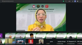 Kepala Biro Hukum dan Humas Badan Gizi Nasional (BGN), Khairul Hidayati, dalam kegiatan kuliah pakar yang diselenggarakan Universitas Pertahanan (Unhan) secara daring pada Jumat (8/5) dengan tema Penguatan Ketahanan Pangan Nasional melalui Inovasi Teknologi, Kebijakan Gizi dan Keamanan Pangan dalam Mendukung Keamanan Nasional.