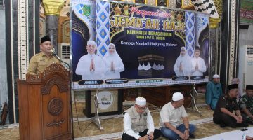 Bupati Inhil Melalui Staf Ahli Sambut Kepulangan Jamaah Haji Kloter 11, Harapkan Kemabruran Haji Membawa Manfaat Bagi Sesama