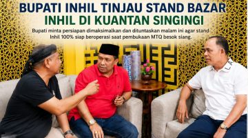 H-1 Pembukaan MTQ Riau Ke-44, Bupati Inhil Tinjau Stand Bazar dan Minta Persiapan Dimaksimalkan
