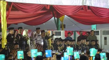 Semarakkan Pawai Ta’aruf MTQ Riau Ke-44, Kafilah Inhil Tampilkan Kekayaan Budaya Daerah