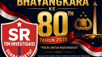 Media Nasional SUARARAKYAT.Info dan Jajaran Wartawan Ucapkan Selamat Hari Bhayangkara ke-80 Tahun 2026, Apresiasi Dedikasi Polri untuk Masyarakat