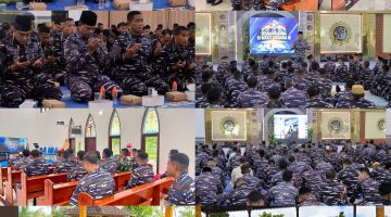 Tingkatkan Keimanan Dan Ketakwaan, Koarmada III Ikuti Kauseri Agama Terpusat Koarmada RI Oleh Kodaeral VII Melalui Virtual