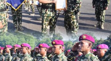 Sita Senjata Hingga Rebut 4 Markas OPM, Belasan Prajurit Marinir Naik Pangkat. 