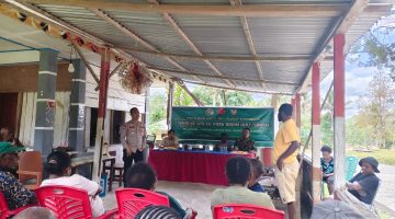 TMMD Ke-129 Gelar Penyuluhan Wasbang & Hukum, Tanamkan Kesadaran Berbangsa serta Taat Aturan di Kampung Sesor
